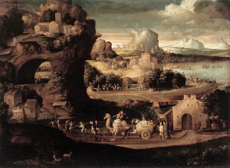 CARPI, Girolamo da Landscape with Magicians fs